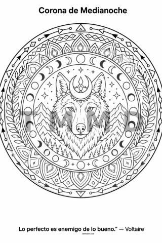 Midnight Crown Mandala
