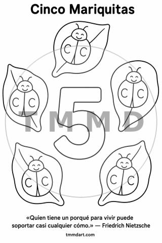 Five Ladybugs
