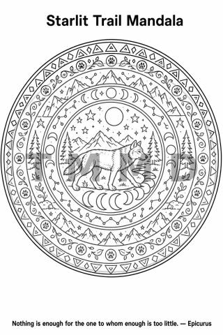 Starlit Trail Mandala