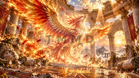 Phoenix in the Roman Solar Temple