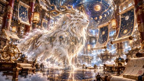 Bai Ze in the Celestial Library