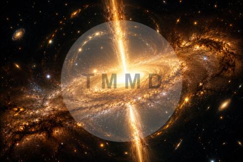 Golden Quasar Galaxy Crown