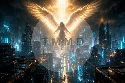Ángel de la Ciudad de Neón Sagrado