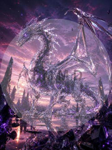 Crystal Dragon and Black Flame