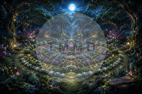 Firefly Mandala Forest