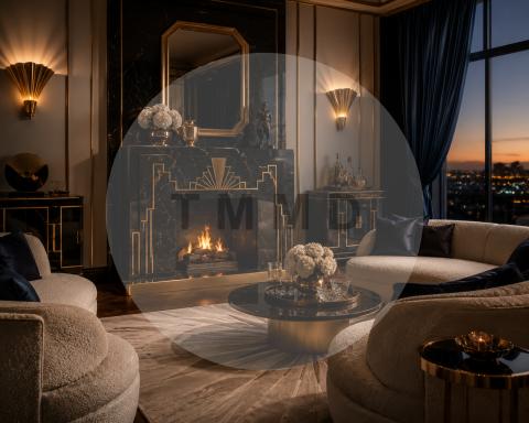 Art Deco Fireside Lounge