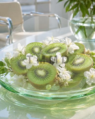 Emerald Kiwi with Jasmine Flowers