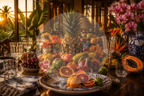 Tropical Banquet at Sunset