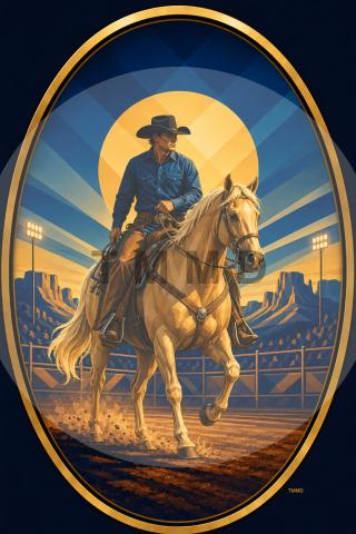 Palomino Rodeo Horse