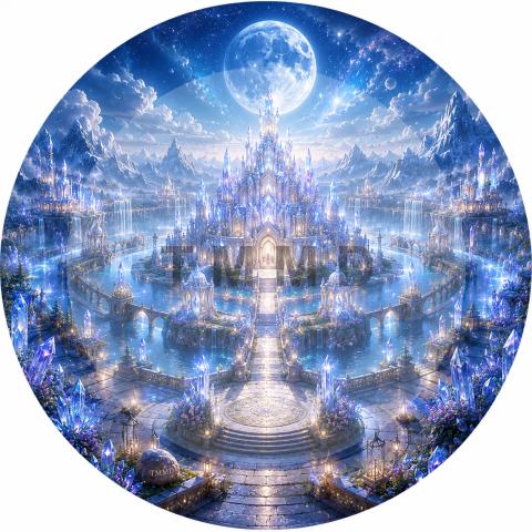 Crystal Kingdom Beneath the Blue Moon