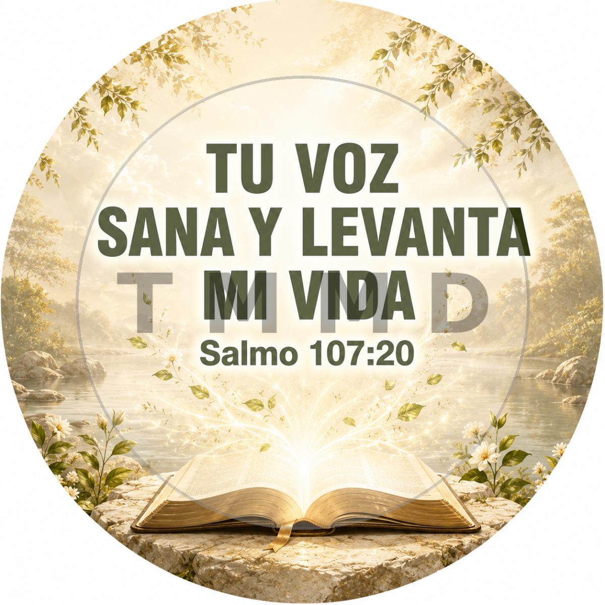 Premium bíblico circular, La Palabra de Dios, sani