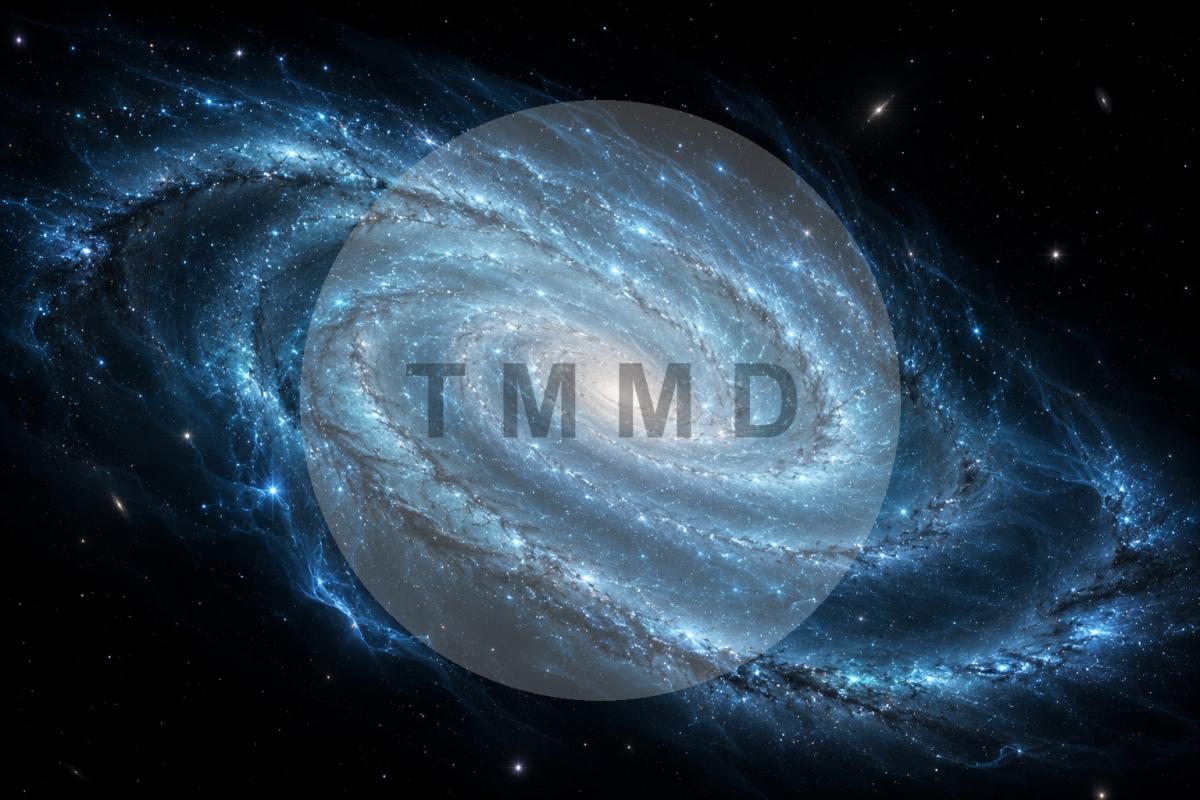 Galaxia congelada sobre el vacío