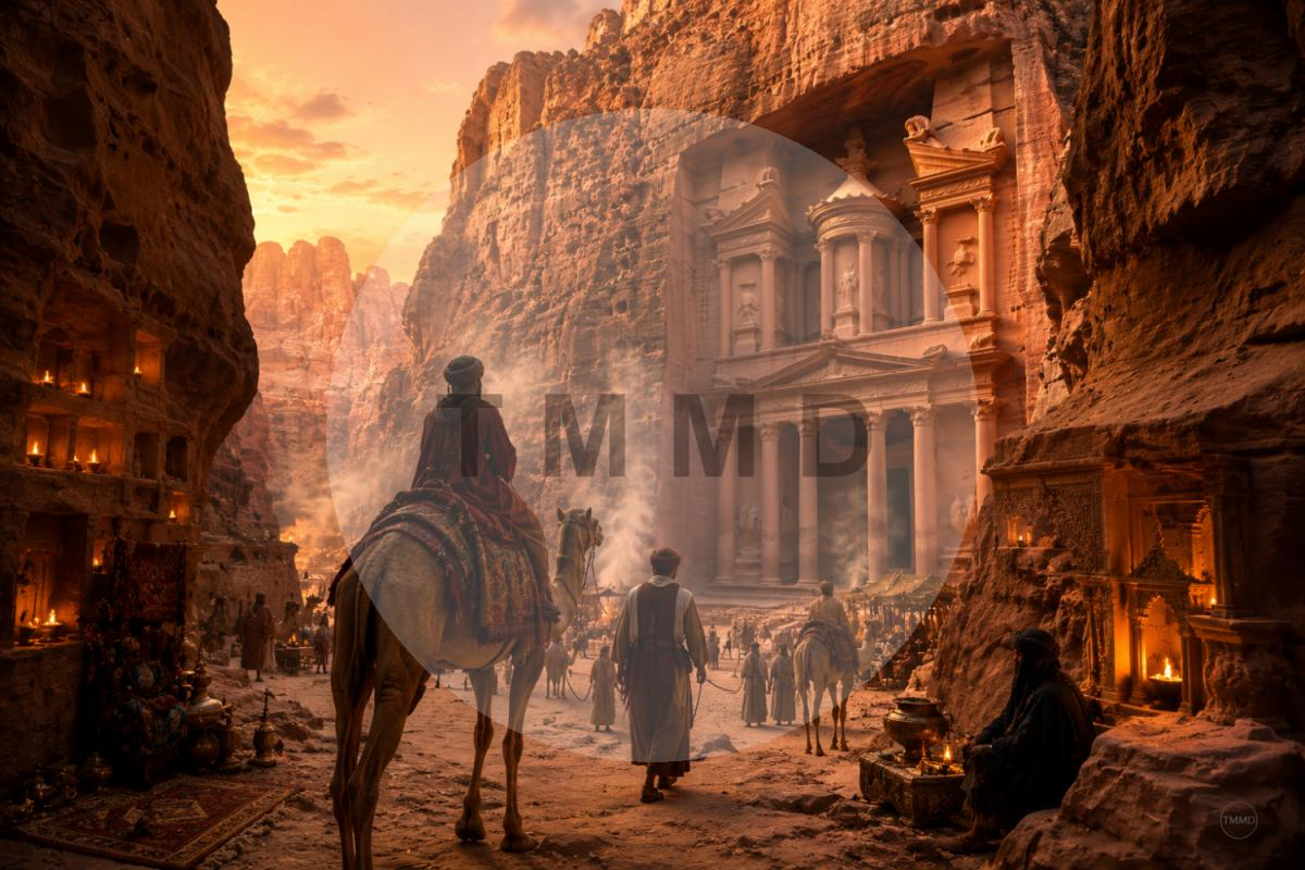 Ciudad Nabatea en la Garganta Roja