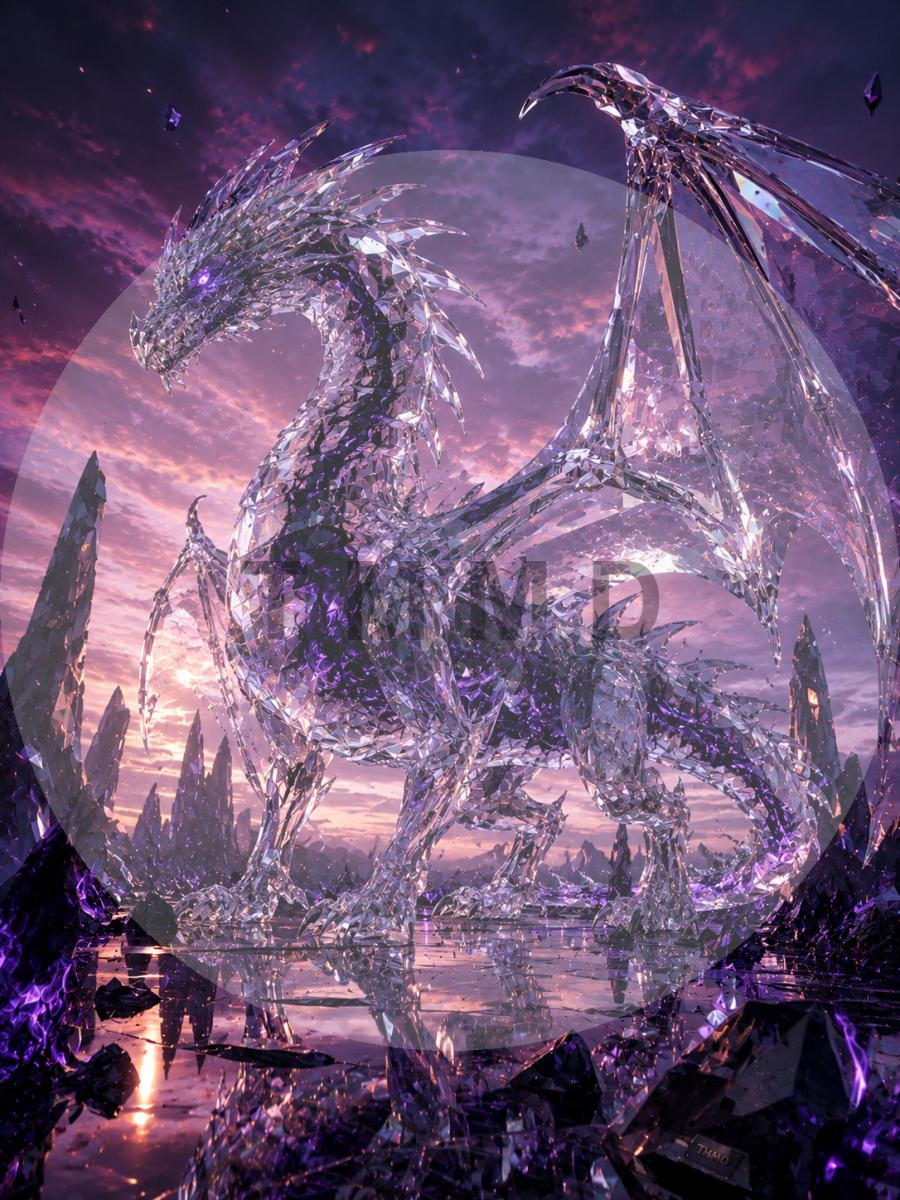 Crystal Dragon and Black Flame