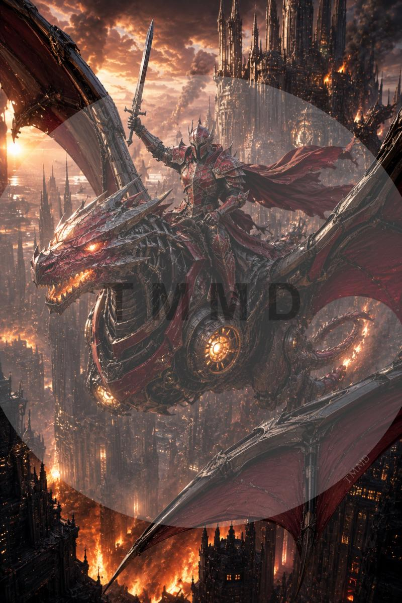 Scarlet Steel Dragon Rider