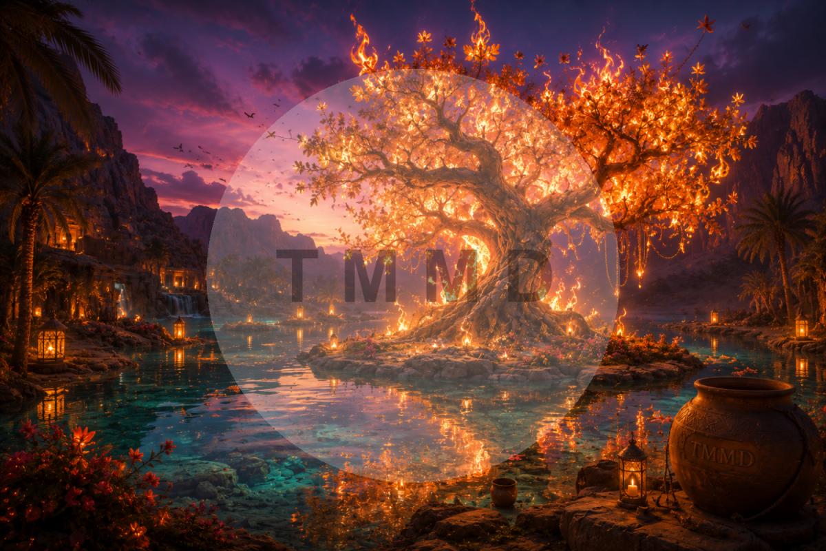 Fire Tree at the Oasis