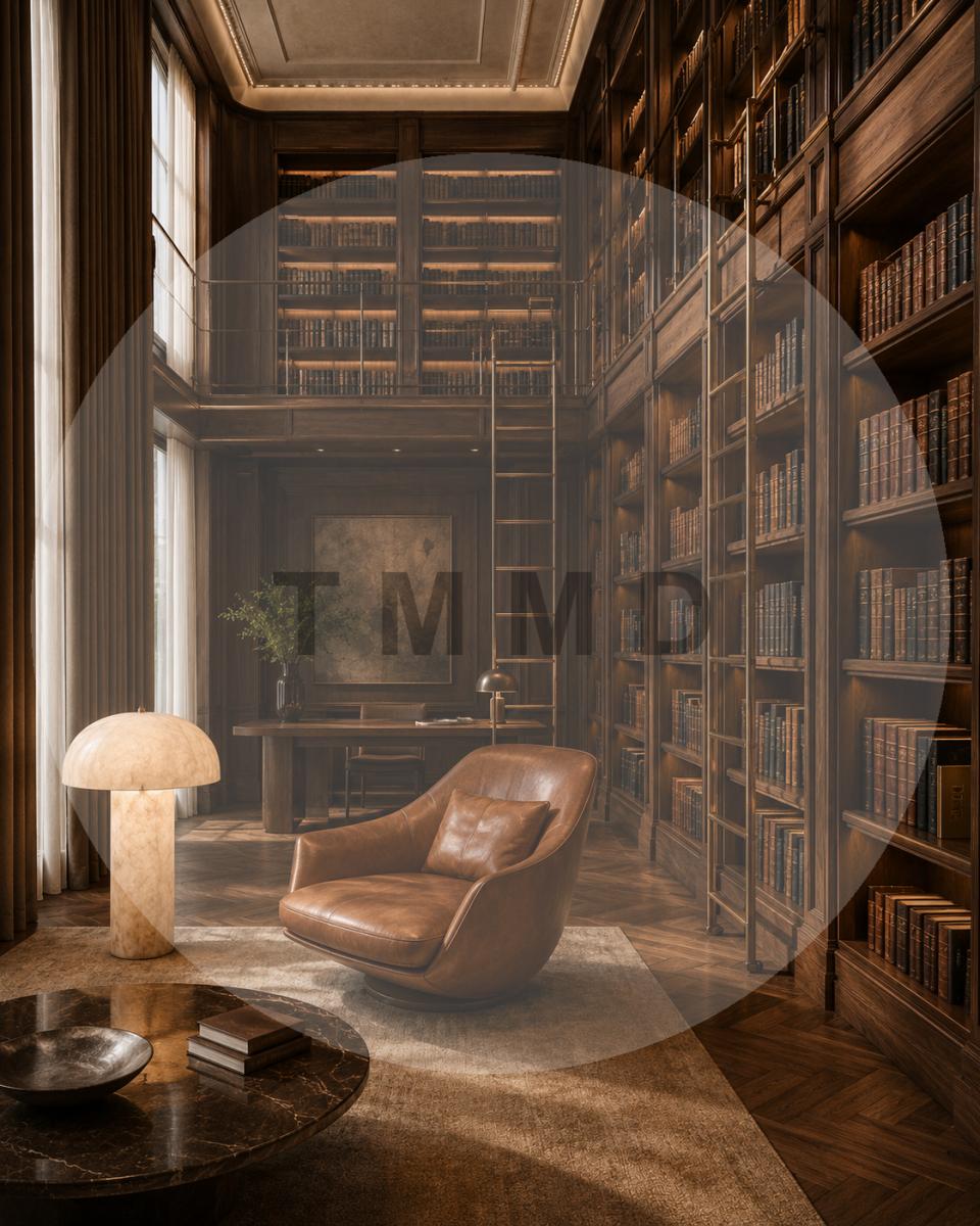 Contemporary Golden Library