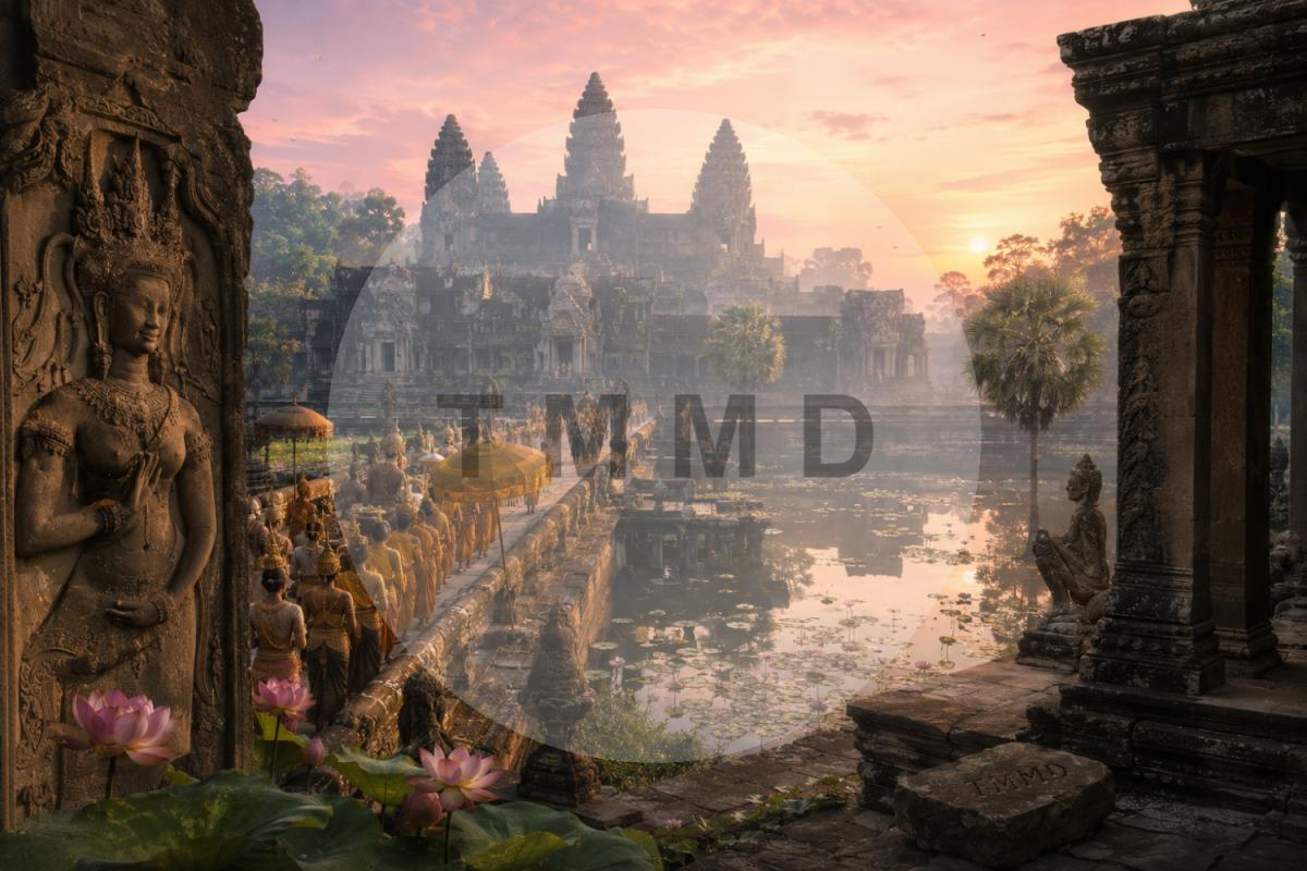 Templo de Angkor al Alba